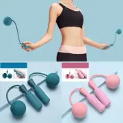 Jump Rope Cordless Skipping Rope with Weight Bearing Ball for Sports Fitness AU