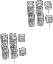 Sosoport 20pcs Stainless Steel Bonsai Fertilizer Baskets Gardening Fertilization Containers for Easy Planting and Nutrient for Orchids Flowers and Plants