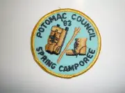 1983 Potomac Council Spring Camporee patch; mint