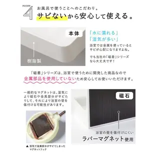 【東和TOWA】日本磁吸SQ 磁鐵浴室置物盒、用於鐵製物品上、TAKARA琺瑯浴櫃或廚具適用(CERAX洗樂適衛浴)