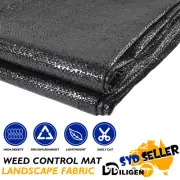90GSM DIY Weed Barrier Control Mat Groud Cover Driveway Landscape Cloth Fabric
