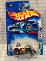 2004 HOT WHEELS "WASTELANDERS'' #205 = ALTERED STATE = WHITE dragster