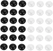 1 Set Stone Ceramic Flat Beads Chess Pieces Black Ceramic Safe for Boys and Girls