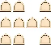 MsaHeuto 10Pcs Mini Embroidery Hoop Hanging Decoration Cross Stitch Hoop Ring Display Frame for Quilting , Arched Shape