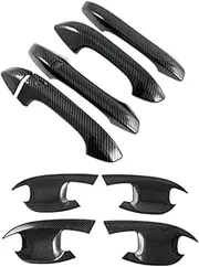 1Set Door Handle Cover+Door Bowl Cover, for Kia, K5 Optima DL3 2020-2022 Exterior Door Handles Door Handle Shell