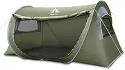 [Night Cat] Pop-up Camping Tent: 1 2 Person Tent Waterproof Instant Easy Setup Tunnel Tent