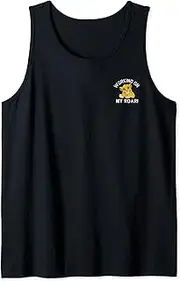 [Disney] Lion King Simba Working On My Roar Left Chest Pocket Tank Top