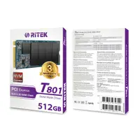 在飛比找特力屋線上購物優惠-[特價]RITEK錸德T801 512GB M2 2280/