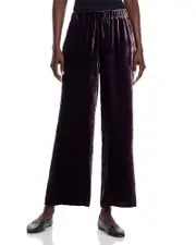 Eileen Fisher Crushed Velvet Wide Leg Pants