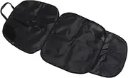 ORFOFE Car Seat Protector Mat for Durable Auto Seat Cover with Mesh Storage Pocket Non Slip Backing for Travel Black