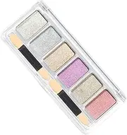 Baluue Shiny Metallic Mirror Effect Nail Powder 6 Colors Set for Home Manicure