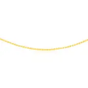 9ct Yellow Solid Gold Serpentine 45cm Chain