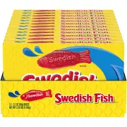 SWEDISH FISH Soft & Chewy Candy Bulk Candy 12 - 3.1 Oz Boxes