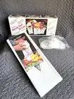 ORIGINAL BORNER V-SLICER Miracle Chef Deluxe Boerner Mandoline in Box NEW WHITE