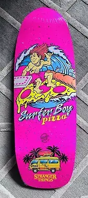 Santa Cruz x Stranger Things SURFER BOY PIZZA skateboard deck 1 of 520