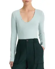 Vince Cozy V Neck Top S