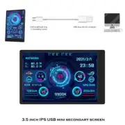 3.5 Inch Type-C Secondary Screen Computer CPU GPU RAM HDD MonitorUSB Display New