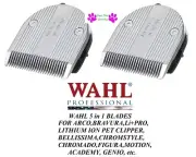 2-Wahl COARSE Adjustable 5 in 1 Blade for Moser Chrom2Style,Li+Pro,Genio Clipper