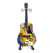 Miniatur Gitar Akustik Peace John Lennon The Beatles Signature