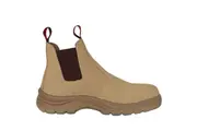 King Gee Mens Flinders Suede Gusset Safety Work Boot K25180 - Sand