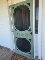 Screen flywire timber door colonial ornate