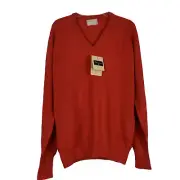 VTG Ben Hogan Sweater Mens L Cashnere 100% DuPont Orlon Cherry Red 60’s 70’s NWT