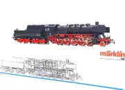Marklin AC HO 1:87 German DB BR 50 STEAM LOCOMOTIVE "Wannentender" & SMOKE MIB!