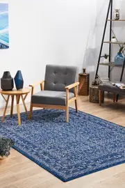 Summon Artist Navy Transitional Rug