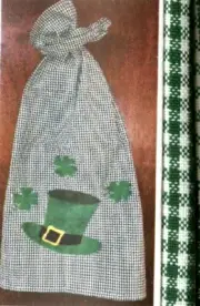 ST. PATRICK'S DAY TEA TOWEL Quilt Applique Kit w/20x28 Towel +Fabric & Pattern