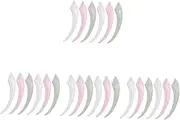 Healeved 4sets Meniscus Anti-scratch Eyebrow Trimmer 6pcs Safety Razor Electric Razor Single Blade Brow Razors Car Portable Electric Shaver Tool Stainless Spatula Facial Stainless 6pcs*4