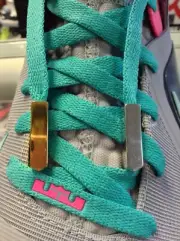 Yeezy II NRG Aglets Tip Gold/ Sliver Large