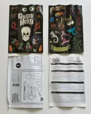 Wii Guitar Hero Controller Quick Start Instruction Manual & Stickers 2008