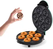 Aqua Mini Donut Maker for Kids - Non-Stick, Makes 7 Delicious Treats