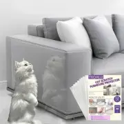 Furniture Cat Scratch Protector - 12 Pcs Clear Self-Adhesive Cat Couch Protec...