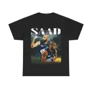 Vintage Afl T-shirt ADAM SAAD Carlton Football Club 90s Inspired t shirt Aust