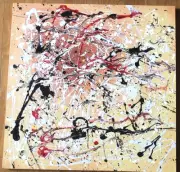 JACKSON TRIBUTE PAINTING 24 X 24 ORIGINAL ART ON CANVAS ONE OF A KIND