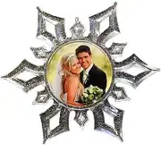 Christmas Snowflake Ornament -You Personalize with Your Photo -Made in USA, 2025