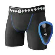 Diamond MMA Compression Short Built-in Jock Strap & Athletic Cup Groin Protec...