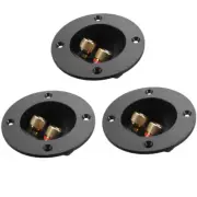 3 Pcs Stereo Speaker Terminal DIY Binding Junction Box Office Posts Connectors