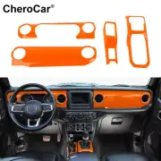 Car Interior Dash Gear Control Panel Decor Cover For Jeep Wrangler JL JT 2018-23 (for: Jeep)