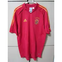 在飛比找蝦皮購物優惠-Adidas西班牙主場足球球衣(2004/06) 短袖排汗T
