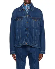 wired denim jacket M Black