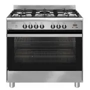 Emilia 90cm Freestanding Dual Fuel Cooker - Stainless Steel