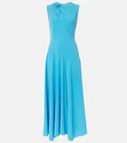 [Roksanda] Roksanda Alma crêpe midi dress AU 8 blue