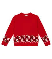 [Il Gufo] Il Gufo Intarsia virgin wool sweater Y 12 red