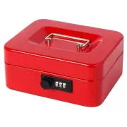 Small Cash Box with Combination Lock, Metal Money Box for Cash, Lock Box with...
