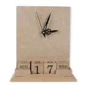 Little Birdie Customizable MDF-Table Clock And Date Keeper - 2 Pack