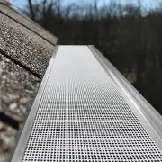 Air Jade Gutter Guard 5, White Coated Stainless Steel Micro Mesh Needle and L...