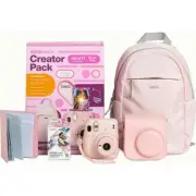 Fujifilm Instax Mini 11 Camera Creator Bundle Fun Accessory Backpack, Blush Pink
