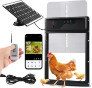 Automatic Chicken Coop Door Solar Powered USB Charging, Battery Operated, HD1...